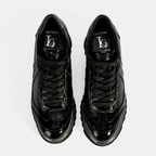 Luca Grossi Kadın Siyah Bağcıklı Rugan Spor Ayakkabı