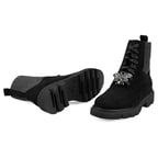 Luca Grossi Kadın Siyah Toka Detaylı Bot