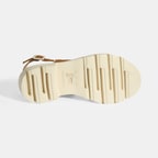 Luca Grossi Kadın Taba Ayarlanabilir Toka Aksesuarlı Süet Sandalet