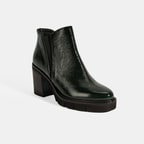 Luca Grossi Kadın Yeşil Platform Topuklu Rugan Bot