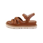 Luca Grossi Rachele Taba Kadın Ayarlanabilir Tokalı Sandalet