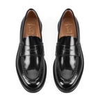 Luca Grossi Siyah Kadın Deri Loafer