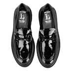 Luca Grossi Siyah Kadın Deri Loafer Ayakkabı