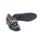 Luca Grossi Siyah Kadın Toka Detaylı Loafer