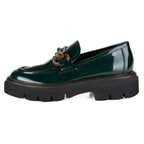 Luca Grossi Yeşil Kadın Deri Loafer Ayakkabı