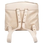 Luna Bej Kadın Kroko Baskılı Sırt Çantası