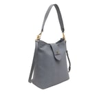 Luny Gri Kadın Deri Omuz Askılı Çanta