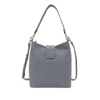 Luny Gri Kadın Deri Omuz Askılı Çanta