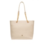 Madelyn Bej Kadın Zincir Detaylı  Alışveriş Çantası