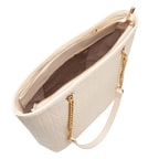 Madelyn Bej Kadın Zincir Detaylı  Alışveriş Çantası