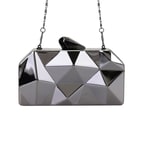 Mamsell Siyah Kadın Parlak Gece Abiye Çanta