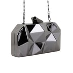 Mamsell Siyah Kadın Parlak Gece Abiye Çanta