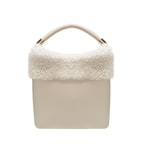 Mandy Krem Kadın Deri El Çantası