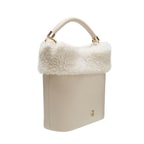 Mandy Krem Kadın Deri El Çantası