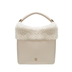 Mandy Krem Kadın Deri El Çantası