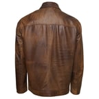 Manno Erkek Gömlek Yakalı Deri Ceket