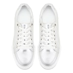 Marcala Gümüş Kadın Kapitone Deri Spor Ayakkabı