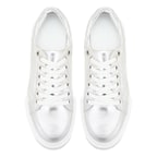 Marcala Gümüş Kadın Kapitone Deri Spor Ayakkabı