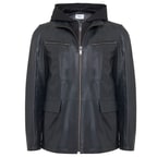 Marco Erkek Kapüşonlu Deri Ceket