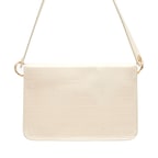 Marimari Ekru Kadın Kroko Baskılı Rugan Deri Omuz Çantası 