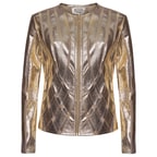 Marita Kadın Dairesel Panelli Deri Ceket