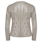 Marita Kadın Dairesel Panelli Deri Ceket