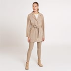 Marita Kadın Süet Perfore Trençkot