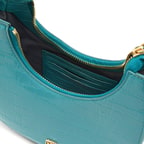 Marvel Turkuaz Kadın Deri El Çantası 