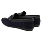 Mauro Lacivert Erkek Süet Loafer