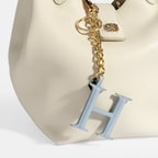 Mavi H Harfi Deri Anahtarlık