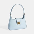 Mavi Kadın Deri Omuz Çantası