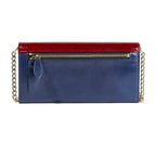 Mavi Kadın Zincir Detaylı Deri Cüzdan