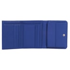 Mavi Kapaklı Mini Kadın Deri Cüzdan