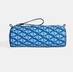 Mavi Monogram Desenli Kalemlik/Tıraş/Makyaj Çantası