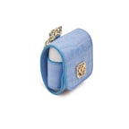 Mavi Zincir Detaylı Deri Airpods Kılıfı