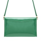 Maxima Yeşil Kadın Rugan Deri Clutch 