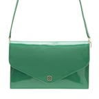 Maxima Yeşil Kadın Rugan Deri Clutch 