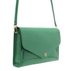 Maxima Yeşil Kadın Rugan Deri Clutch 