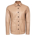 Maynor Erkek Çift Taraflı Deri Gömlek Ceket