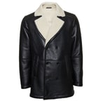 Merita Erkek Kruvaze Yaka Kürk Kaban