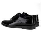 Merlin Siyah Erkek Klasik Rugan Deri Ayakkabı