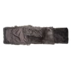 Miranna Gri Kadın Kürk Şal Yaka