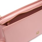 Miuna Pudra Kadın Rugan Deri El Çantası