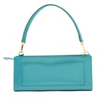 Miuna Turkuaz Kadın Rugan Deri El Çantası