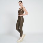 Molly Yeşil Kadın Deri Pantolon