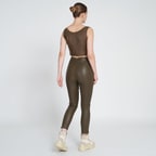 Molly Yeşil Kadın Deri Pantolon