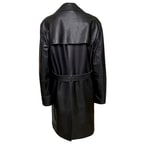 Montay Erkek Deri Uzun Trençkot