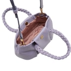 Mor Anemone Kadın Deri Omuz Askılı Çanta