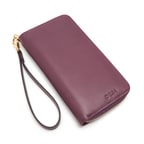 Mor Kadın Deri Cüzdan