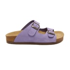 Mor Majori Kadın Deri Terlik